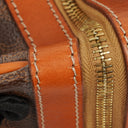 Celine Vintage Macadam Triomphe Brown Travel Bag