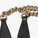 Gucci Black Pebbled Leather Soho Chain Tote Bag
