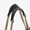 Gucci Black Pebbled Leather Soho Chain Tote Bag