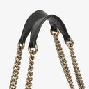 Gucci Black Pebbled Leather Soho Chain Tote Bag