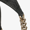 Gucci Black Pebbled Leather Soho Chain Tote Bag