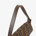 Fendi Zucca Baguette FF Shoulder Bag Brown