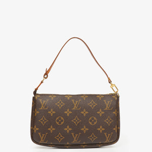 Louis Vuitton Pochette Accessoires Monogram Canvas Clutch Handbag