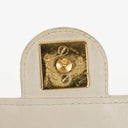 Chanel Classic Single Flap Bag White Quilted Lambskin With 24K Gold-Plated Hardware