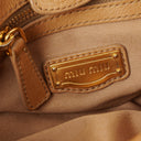 Miu Miu Vitello Beige Satchel Bag