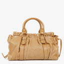 Miu Miu Vitello Beige Satchel Bag