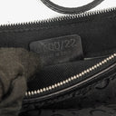 Celine C Macadam Black Satin Shoulder Bag
