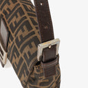Fendi Zucca Baguette FF Shoulder Bag Brown