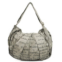 Chanel Metallic Coated Canvas Unlimited Ligne Silver Hobo Bag