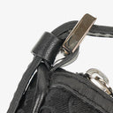 Celine C Macadam Black Satin Shoulder Bag