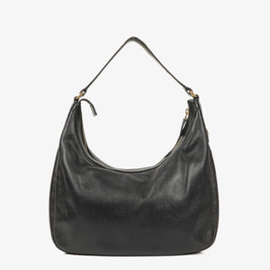 Gucci Charmy Black Leather Hobo Bag