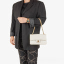 Chanel Small Classic Vintage Double Flap Bag White Quilted Lambskin 24K Gold-Plated Hardware