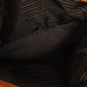 Prada Brown Canvas and Leather Soft Bag