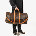 Louis Vuitton Keepall 60 Bandoulière Monogram Canvas Travel Bag