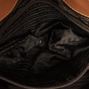 Prada Brown Canvas and Leather Soft Bag