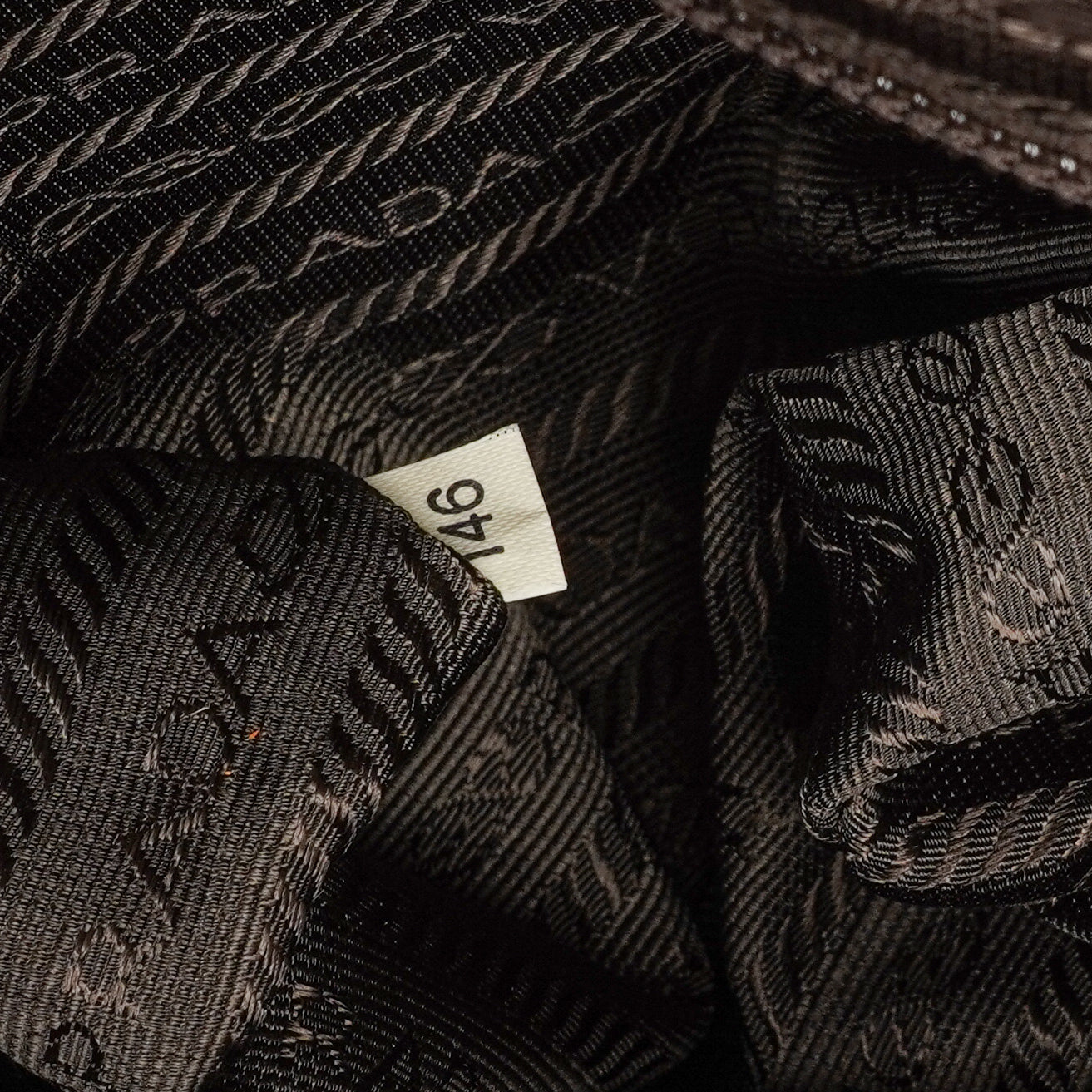 Prada Brown Canvas and Leather Soft Bag