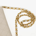 Chanel Classic Single Flap Bag White Quilted Lambskin With 24K Gold-Plated Hardware
