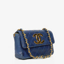 Chanel Mini Maxi CC Logo Flap Bag Quilted Leather With 24K Gold-Plated Hardware