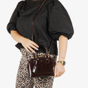 Louis Vuitton Alma BB Amarante Monogram Vernis Leather Bag