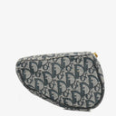 Christian Dior Small Blue Diorissimo Saddle Pouch