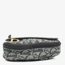 Christian Dior Small Blue Diorissimo Saddle Pouch