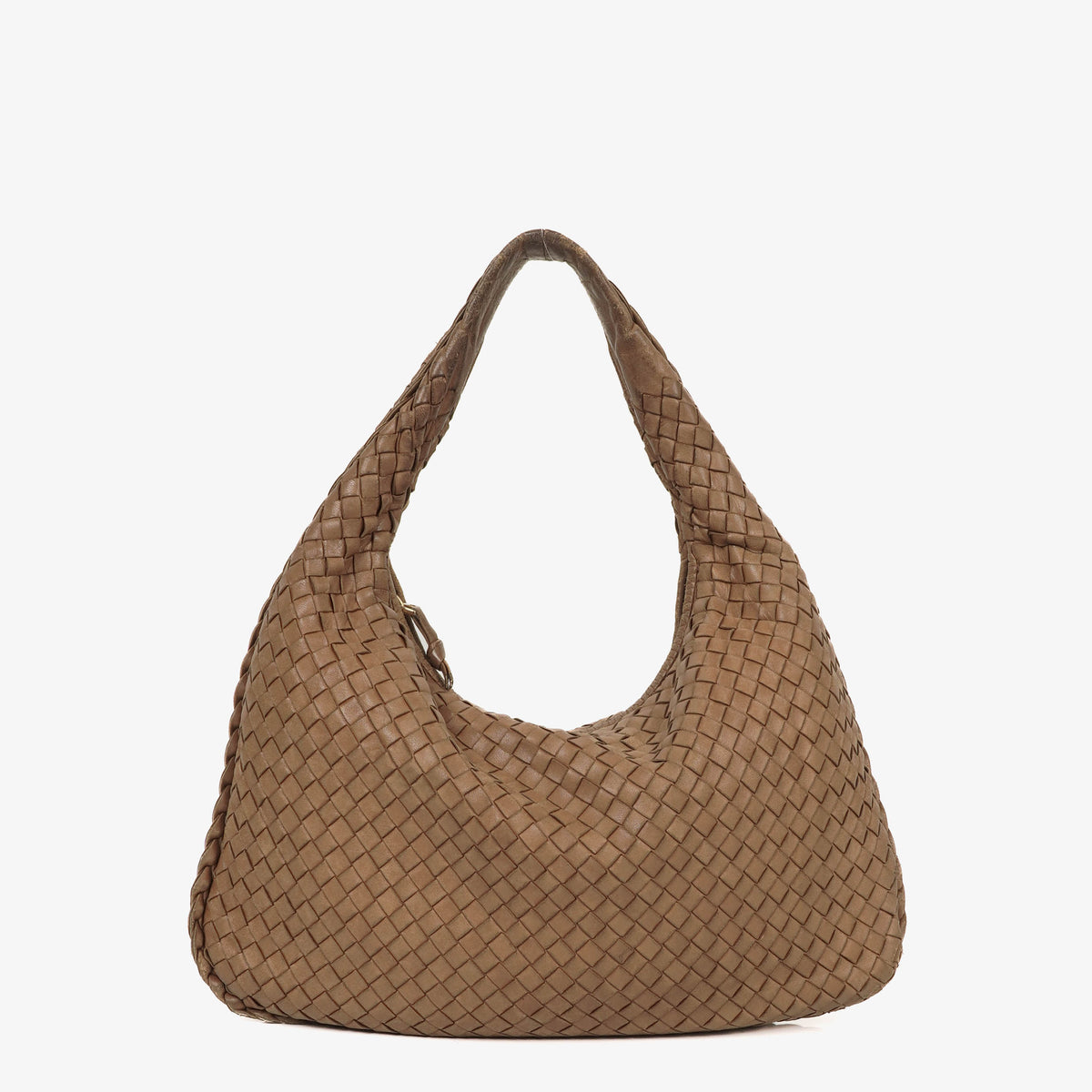 Bottega Veneta Nappa Intrecciato Brown Medium Veneta Hobo Bag