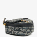 Christian Dior Small Blue Diorissimo Saddle Pouch