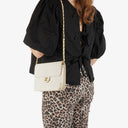 Chanel Classic Single Flap Bag White Quilted Lambskin With 24K Gold-Plated Hardware