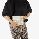 Chanel Classic Single Flap Bag White Quilted Lambskin With 24K Gold-Plated Hardware