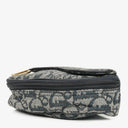 Christian Dior Small Blue Diorissimo Saddle Pouch