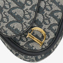 Christian Dior Small Blue Diorissimo Saddle Pouch