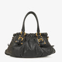 Prada Vitello Black Soft Calfskin Leather Bag