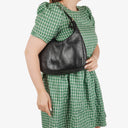 Gucci Charmy Black Leather Hobo Bag