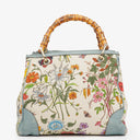 Gucci Bamboo Shopper Multicolour Flora Diana Small Tote Bag