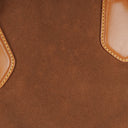 Prada Brown Canvas and Leather Soft Bag