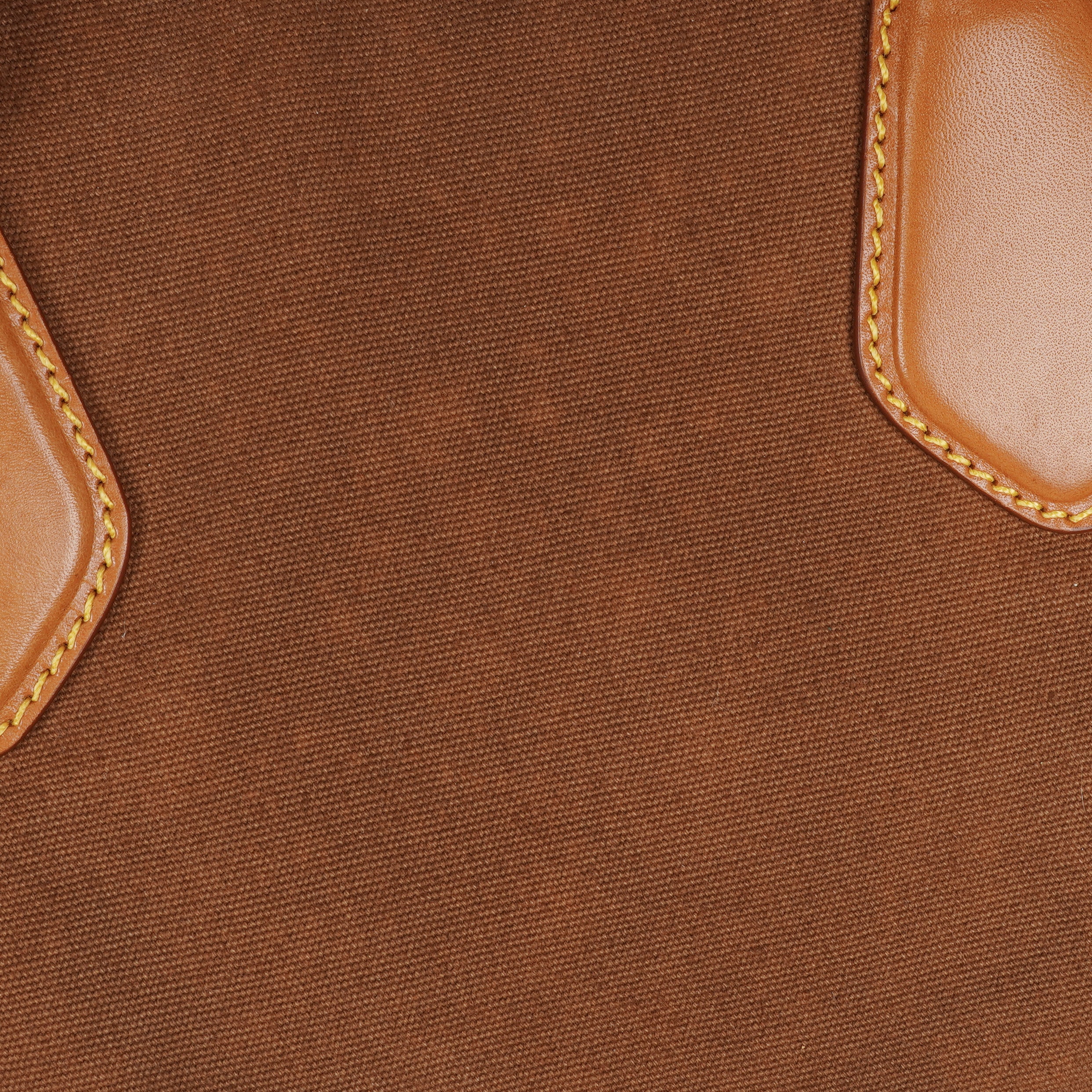Prada Brown Canvas and Leather Soft Bag