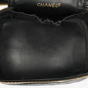 Chanel Black Leather Vanity Case