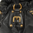 Prada Vitello Black Soft Calfskin Leather Bag