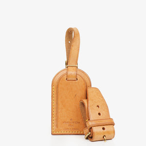 Louis Vuitton Leather Name Tag And Handles Holder