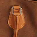 Prada Brown Canvas and Leather Soft Bag