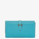 Hermès Blue Epsom Leather Béarn Wallet