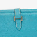 Hermès Blue Epsom Leather Béarn Wallet