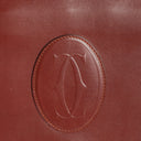 Cartier Must De Cartier Burgundy Leather Bag