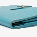 Hermès Blue Epsom Leather Béarn Wallet