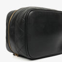 Chanel Black Leather Vanity Case