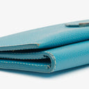 Hermès Blue Epsom Leather Béarn Wallet