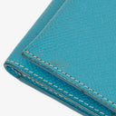 Hermès Blue Epsom Leather Béarn Wallet
