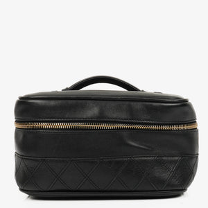 Chanel Black Leather Vanity Case
