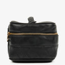 Chanel Black Leather Vanity Case