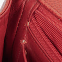 Chanel Red Lambskin Vertical Quilted Jumbo Single Flap